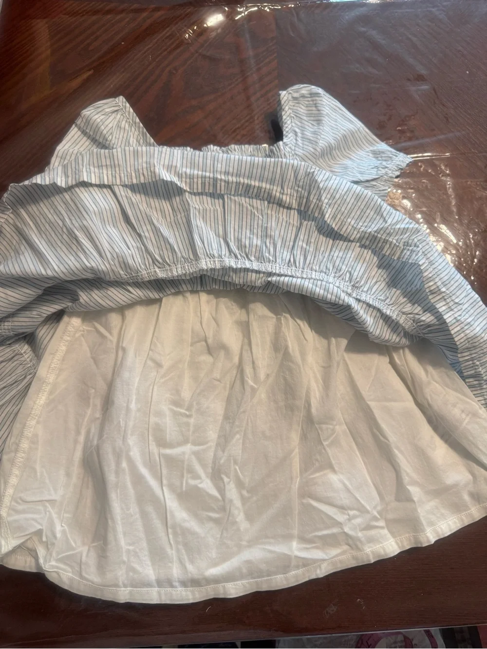 Carter's Blue & White Striped Smocked Dress with Bloomers